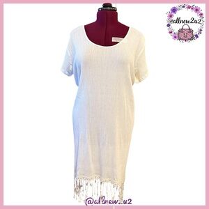 Swimsuits For All White Swim Coverup One Size